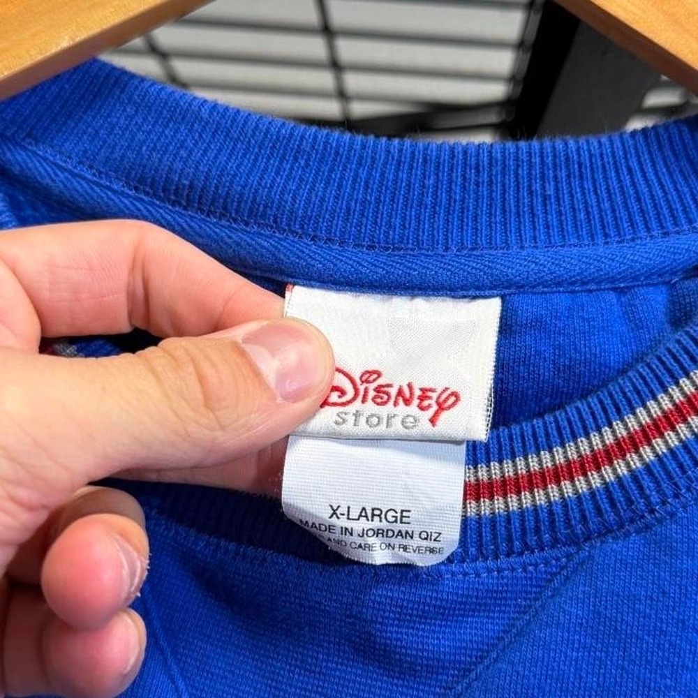 Vintage y2k Disney Mickey Mouse blue crewneck sweatshirt Men's Size XL - Picture 3 of 6